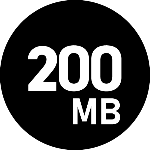 200MB